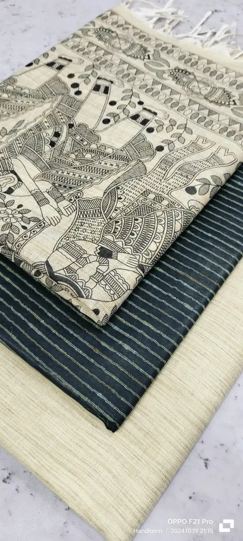 Heritage Screen Print on Pure Dupion Silk